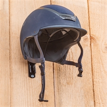 Helmablage für Reithelme, schwarz - praktischer Helmhalter, pulverbeschichtet