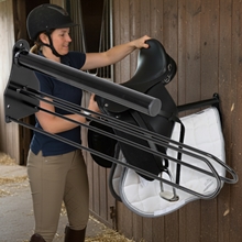 VOSS.farming Sattelhalter mit Schabrackenhalter schwarz