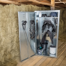 VOSS.farming Sattelschrank für 2 Westernsättel 75x75x150cm - extra breiter Westernsattelschrank