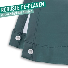 VOSS.farming Weidezelt 7,20 x 3,60m, Weideunterstand XXL mit Rundbogen, Komplettset