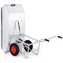 Growi® Alustar Kippkuli - 450 Liter, 500kg Tragkraft, Aluminium, Kippkarre