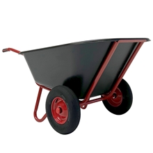 Growi® Compactkarre Action - 250 Liter, 2-rädrig, schwarz-rot