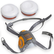 Atemschutz Halbmaske "Vulcano" - Atemschutzmaske, Mehrweg-Halbmaske mit Filter A1+P2R
