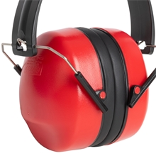 Kapselgehörschutz mit Faltbügel, Gehörschutzkapseln, Gehörschutz SNR 31dB, rot