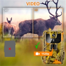 B-Ware: Wildkamera "LUNIOX VC36", Fotofalle 36MP + HD Video, inkl. 16GB SD Karte