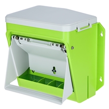 SET SmartCoop-Futterautomat 7,5kg mit Schutzklappe + Erweiterungsaufsatz 7,5kg