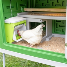 SmartCoop-Steuerung + Hühnertür + Futterautomat mit Dosierer + Tränke mit Heizung + 3x LED-Licht