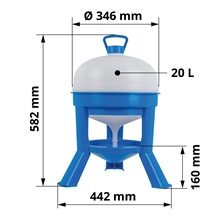 B-Ware: Siphon Geflügeltränke - Tränke für Geflügel, 20 Liter