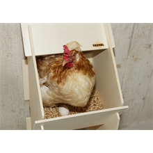 Hochwertiges Legenest aus Pappelholz für 2 Hühner, 30 x 35 x 83cm