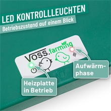 VOSS.farming Küken Wärmeplatte "VD25" - Kükenaufzucht, 25x25cm, 21W