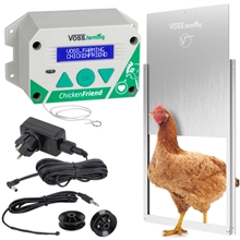 SET VOSS.farming "ChickenFriend" - automatische Hühnertür, Hühnerklappe 300 x 400mm