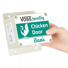 SET VOSS.farming "Chicken-Door Basic" + Schiebetür, Alu 300x400mm
