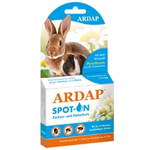 ARDAP® Spot-On Zecken- und Flohschutz für Kleintiere und Nager - 3 Tuben je 0,4ml