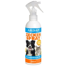 ARDAP® Zeckenspray 250ml für Hunde & Katzen - bis zu 4 Wochen Schutz vor Zecken & Flöhen