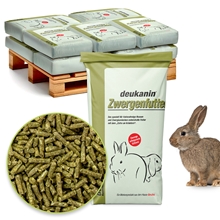 deukanin Zwergenfutter 10x25kg - Alleinfutter für Zwergkaninchen & kleine Rassen