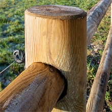 VOSS.farming Pferdezaun Holzpfosten - Arizona Eckpfahl 200cm x 140mm