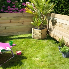 Sichtschutzbrett 200x12cm 22mm, Holzbrett aus Kiefer, Zaunbrett, kesseldruckimprägniert