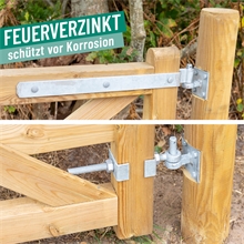 VOSS.farming Montage-Set für Englisches Holztor, Holz-Weidetor, Koppeltor, feuerverzinkt