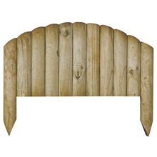 Beeteinfassung BOCAGE 55x26cm aus Kiefernholz, Beetumrandung, Rasenbegrenzung