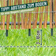 VOSS.garden Weidenmatte 5m, 100/ 120/ 160cm, Weidenzaun