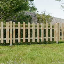 Gartenzaun CLELIA 180x70cm, Holzzaun aus Kiefer, Vorgartenzaun, kesseldruckimprägniert