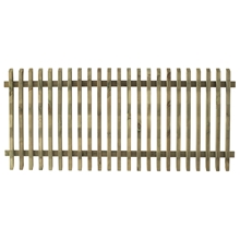Gartenzaun PIKA 180x80cm, Holzzaun aus Kiefer, Vorgartenzaun, kesseldruckimprägniert