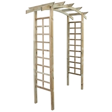 Rosenbogen LUNA 160x70x222cm mit 2 Rankgitter, Rankbogen, Gartenbogen