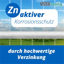 10m VOSS.farming Volierendraht, Drahtgitter, Höhe 100cm - 19x19x0,75mm, verzinkt