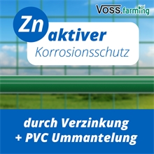 10m VOSS.farming Volierendraht, Drahtgitter, Höhe 100cm - 12,7x12,7x0,9mm, grün