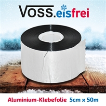VOSS.eisfrei Alu-Klebefolie 50m x 5cm für Frostschutz-Heizkabel