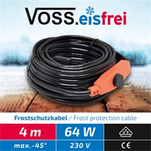 4m VOSS.eisfrei Frostschutz Heizkabel, Heizleitung, Aktion - inkl. Knickschutz