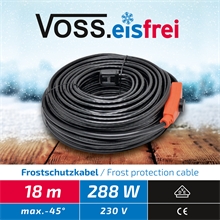 18m VOSS.eisfrei Frostschutz Heizkabel, Heizleitung, Aktion - inkl. Knickschutz