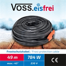 49m VOSS.eisfrei Frostschutz Heizkabel, Heizleitung, Aktion - inkl. Knickschutz