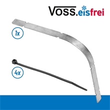 VOSS.eisfrei Knickschutz für Heizkabel, Edelstahl, inkl. Kabelbinder