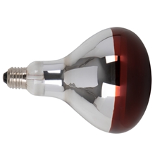 Infrarotlampe 150 Watt, Hartglas - Infrarotbirne, Infrarot Glühbirne, rot