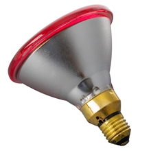 Infrarot-Sparlampe PAR 38, 100 Watt - Infrarot Energiesparlampe, Infrarot Sparbirne, rot