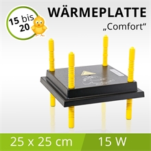 B-Ware: Küken Wärmeplatte Comfort 25x25cm / 13W