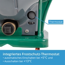 Frostschutz-Thermostat für heizbare Tränkebecken 
