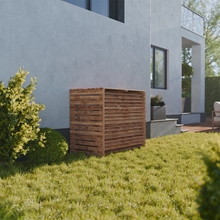 Klimaanlagenabdeckung OPAC 109x61,5x93cm, Abdeckhaube aus Kiefernholz