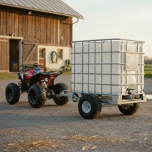 Anhänger für 1000 Liter IBC Tank - mobiler Wassertank, Wasserwagen für Weide und Hof