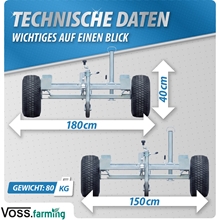 Anhänger für 1000 Liter IBC Tank - mobiler Wassertank, Wasserwagen für Weide und Hof