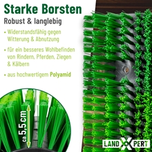 LandXpert Kratzbürste "Tamme" flexibel 45x31x11cm - für Pferde und Rinder zur Fellpflege