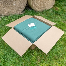 VOSS.farming Heuvlies 12,2 x 12,5m, Strohvlies, Strohballenschutz, Rundballen-Vlies 140g/m²