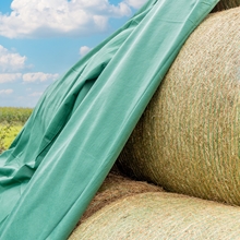 VOSS.farming Heuvlies 12,2 x 12,5m, Strohvlies, Strohballenschutz, Rundballen-Vlies 140g/m²