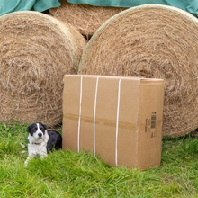VOSS.farming Heuvlies 12,2 x 25m, Strohvlies, Strohballenschutz, Rundballen-Vlies 140g/m²