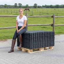 VOSS.farming Stallmatte Puzzlematte 120x90cm, 18mm - robuste Boxenmatte, Gummimatte