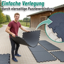 VOSS.farming Stallmatte Puzzlematte 120x90cm, 18mm - robuste Boxenmatte, Gummimatte