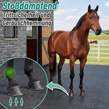 VOSS.farming Stallmatte Puzzlematte 120x90cm, 18mm - robuste Boxenmatte, Gummimatte