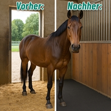 34x VOSS.farming Stallmatte-36m² Puzzlematte 120×90cm, 18mm - robuste Boxenmatte