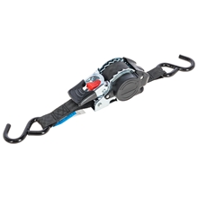 Automatik-Zurrgurt mit Aufrollfunktion, 3m, 25mm, schwarz